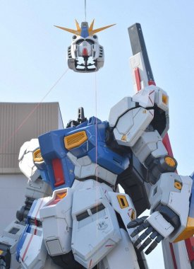 日本福冈Rx-93ff v高达“上头”完工 高24.8米、明年4月开放